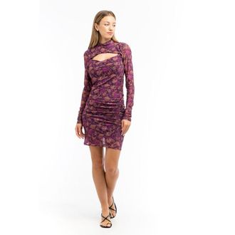 Patrizia Pepe Purple Polyester Casual Womens Dress