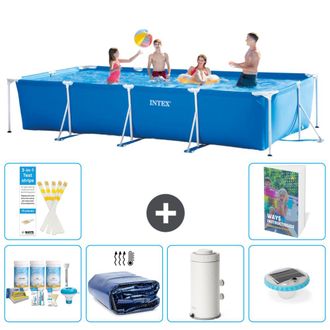 Intex Piscina Con Estructura Rectangular - 450x220x84 Cm - 7-piezas S54