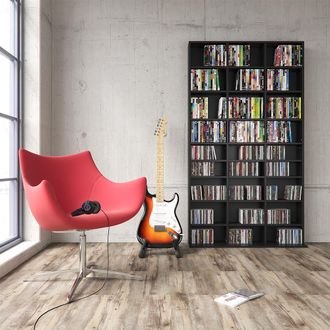 Vicco Estante Para Cds Jukebox, Negro, 102 X 178 Cm