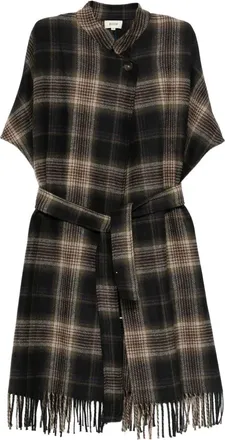 DIEGA Giacca con motivo tartan - Nero