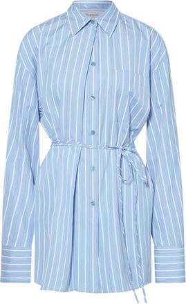 Sportmax Overhemden, Dames, Blauw, S, Katoen, Firma Shirt