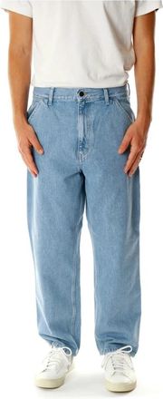 Carhartt Work in Progress Single Knee Pant - Heren - Regular Fit Jeans - Blauw - W34 L30 - Katoen - Jeans