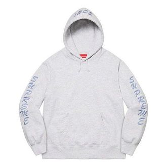 SUPREME Guardian Hooded Sweatshirt White Grey Blue SUP-FW21-292
