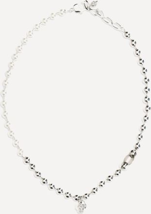 Alexander McQueen Pearl skull Necklace Male UNI