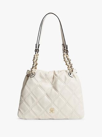 Tommy Hilfiger TH Monogram Quilted Tote Bag
