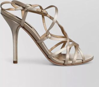 Dolce & Gabbana silk satin stiletto sandals