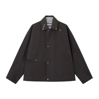 Stone Island Light Jackets, male, Gray, Size: XL Gore-Tex Shirt Jacket