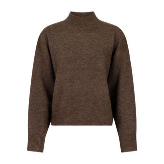 Neo Noir Gebreide Blouse - Dames - Truien - Bruin - Maat: M Wol
