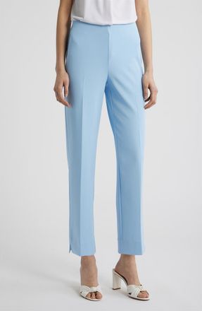 Anne Klein Hollywood Waist Straight Leg Ankle Pull-On Pants in Lakeshore at Nordstrom Rack, Size Xx-Small
