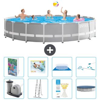 Intex Piscina Prism Frame Redonda - 610x132 Cm - 9-piezas S618