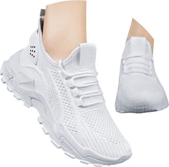 Generic Womens Ballet Flat Shoes Flat Comfort Breathable Wide Fitting Flat Trainer Adjustable Fit Comfortable Walking Shoes with Memory Foam Flat Breathable N