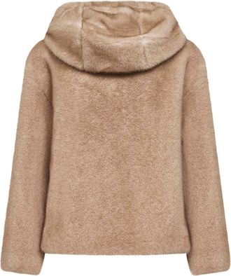 Herno Mink-Effect Faux Fur Jacket - Beige
