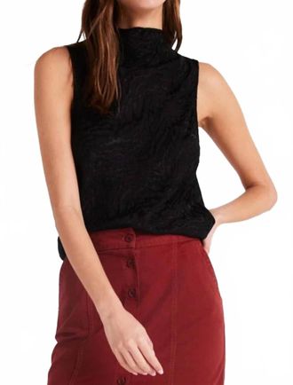 Bella Dahl Cowl Neck Bias Top In Black