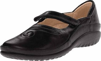 Naot Womens Matai Maryjane In Black Madras Lthr/black Suede