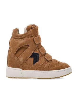 Isabel Marant Brown Round-toe Wedge Sneakers