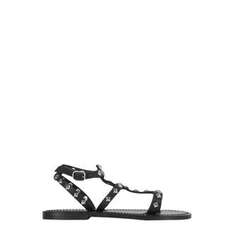 K.Jacques Flat Sandals, female, Black, Size: 10 US Arelatepyr Flat Sandal