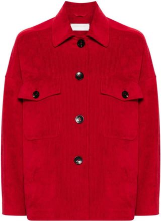 Circolo 1901 corduroy jacket - women - Polyester/Polyester/Cotton - 42 - Red