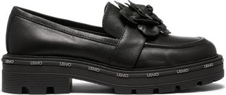 Liu Jo Zwarte Leren Mocassin Schoen Chic Stijl - Dames - Loafers - Zwart - 37 EU - Leer - Schoenen