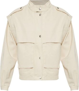 Isabel Marant Edany Jas - Dames - Zomerjassen - Beige - XS - Katoen - Jassen