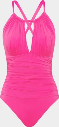 La Blanca Island Goddess Mio High-Neck One-Piece Swimsuit