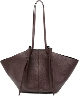 Yuzefi Large Mochi Pleated Leather Tote Bag