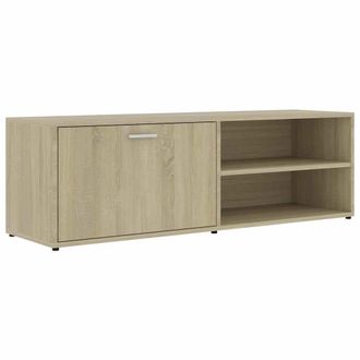vidaXL Vidaxl - Mueble De Tv Madera Contrachapada Color Roble 120x34x37 Cm
