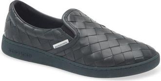 Bottega Veneta Sawyer Intrecciato Slip-On Sneaker in 3264 Dark Green at Nordstrom, Size 12Us