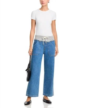 Cinq &agrave; Sept Serena High-Rise Ankle Jeans In Horizon/heather Grey