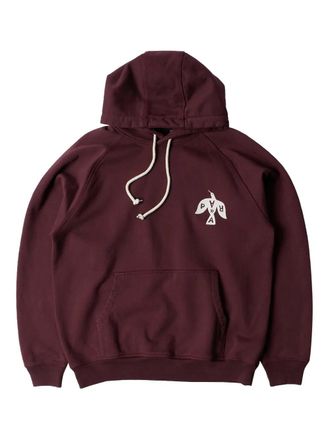 by Parra Crow logo hoodie - men - Cotton - M - Red