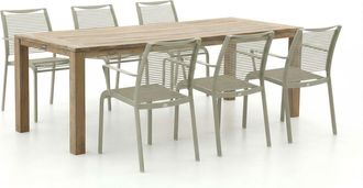 Apple Bee Hawaii/ROUGH-S 220cm dining tuinset 7-delig stapelbaar