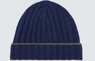 Brunello Cucinelli Gorro acanalado de cachemir