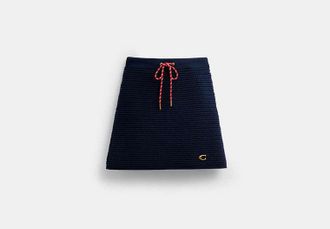 Coach Textured Knit Skirt