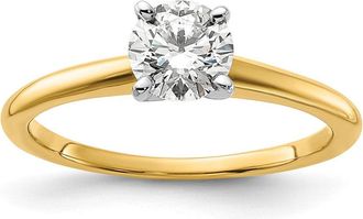 Diamond2Deal 14k Gold Lab Grown Diamond Engagement Ring 3/4Ct Clarity- VS Color- G-H