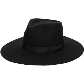 San Diego Hat Company Julian Felted Wool Fedora in Black at Nordstrom Rack