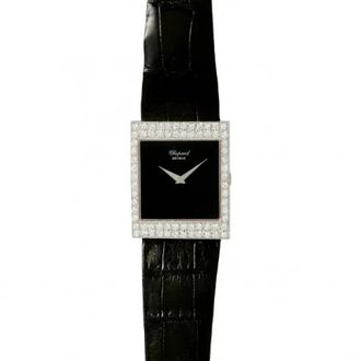 Chopard Voldoende lederen horloges - Dames - Vintage Horloges - Zwart - ONE Size - Leer - Vintage