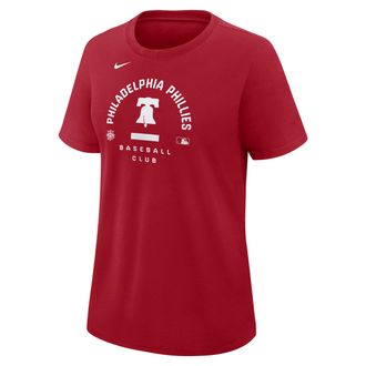 Nike Philadelphia Phillies Authentic Collection Early Work Nike Womens Dri-FIT MLB T-Shirt in Red | 03N862QPP-HXK