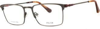 Police VPLF78N Metal Frame Eyeglasses - Red