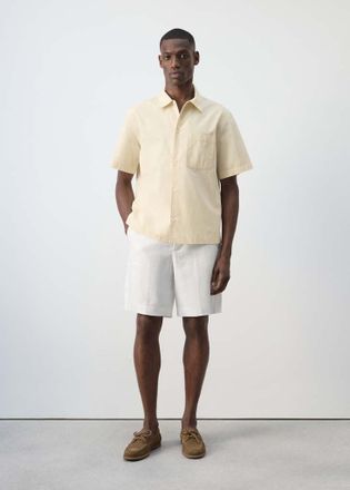 Mango Camicia cotone regular-fit vaniglia - Uomo - XL - MANGO MAN