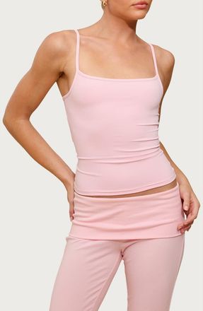 Edikted Blonka Crop Camisole in Pink at Nordstrom, Size X-Small