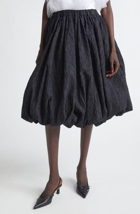 Comme Des Gar&ccedil;ons Double Weave Jacquard Bubble Skirt in Black at Nordstrom, Size Small
