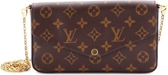 Louis Vuitton Felicie Pochette Monogram Canvas crossbody bag - Bruin