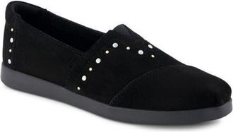 Toms Alpargata Plus Suede Slip-On Sneaker in Black at Nordstrom, Size 7.5