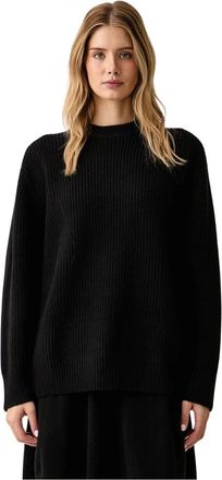 Pinko Jersey de punto con cuello redondo - Knitwear - Mujer - Negro - XS
