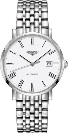 Longines Elegant Collection White Dial Stainless Steel Mens Watch L4.910.4.11.6