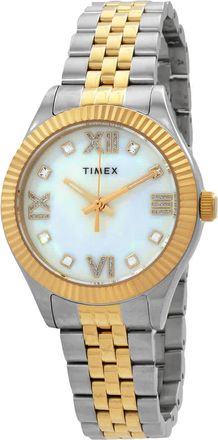 Timex Legacy Quartz Crystal Mother of Pearl Dial Ladies Watch TW2V45600