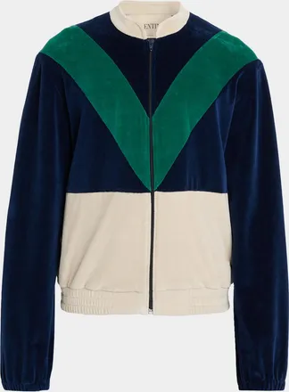 Valentino Garavani Men & apos;s Jersey V-Motif Full-Zip Sweatshirt