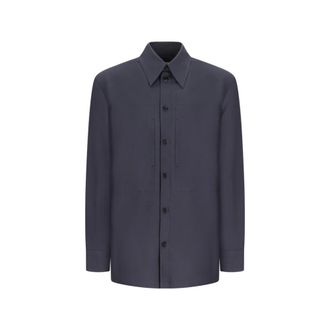 Jil Sander Heren, Overhemden, Blauw, Maat: XL Katoen