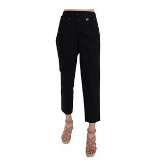 Dolce & Gabbana Cropped Jeans - Dames - Vrijetijds broeken - Zwart - XS - Katoen - Broeken