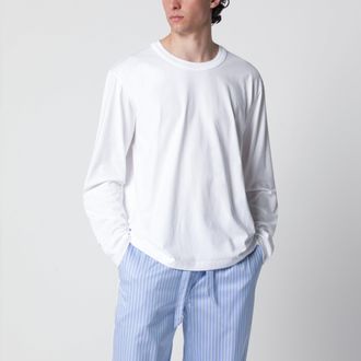 Tekla T-shirt a manica lunga bianca