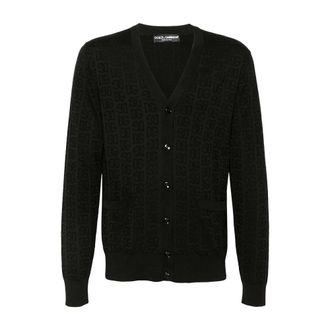 Dolce & Gabbana Cardigans, male, Black, XL, Stylish Cardigan with Gxv01Tjbsken0000